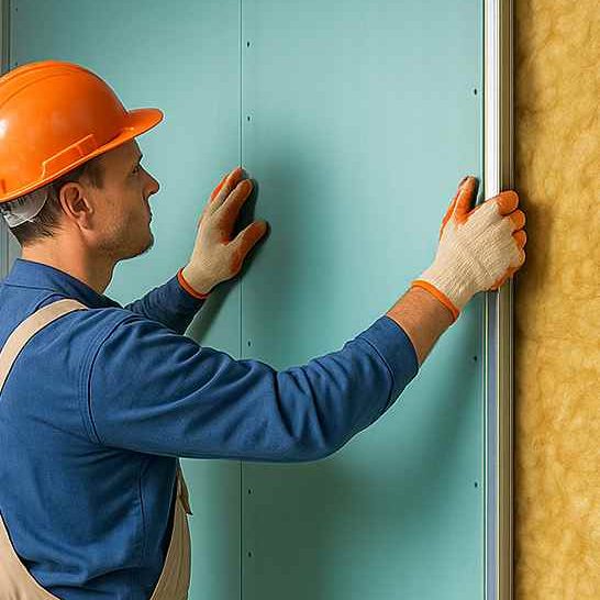 Montage cloisons et plafonds en plaque de platra BA13 sur ossature à Nice, Cannes, Menton, Monaco Cloisonnement